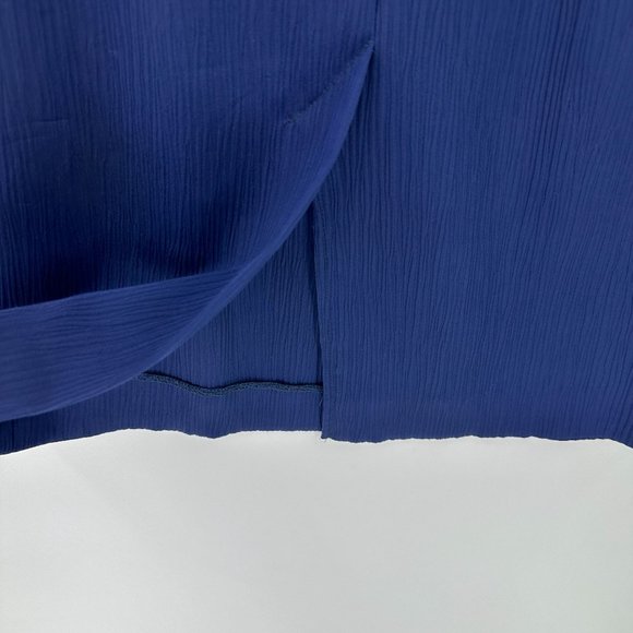 Graff Petite Skirt Womens Vintage Pull On Elastic Waist Pockets Navy Blue 8 NWT - Picture 4 of 9